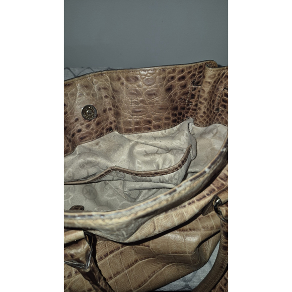 Michael Kors. MK. Hamilton Purse Bag Handbag Brown Alligator. EUC - Picture 7 of 12